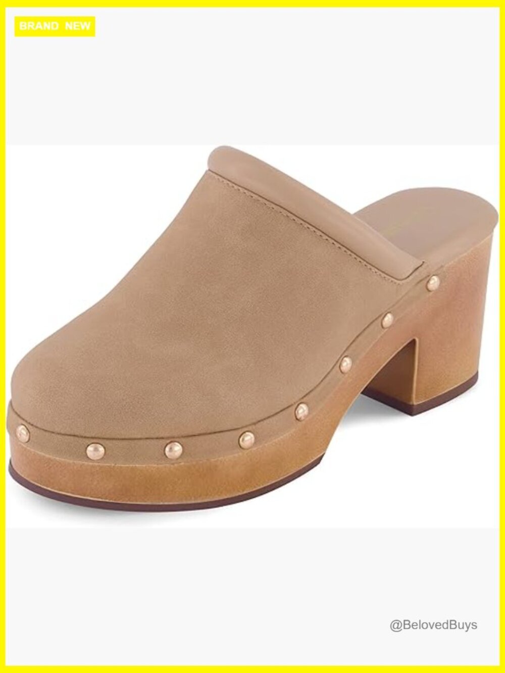 Heeled Platform Clogs with Memory Foam Footbed - Mules & Clogs Women's Shoes